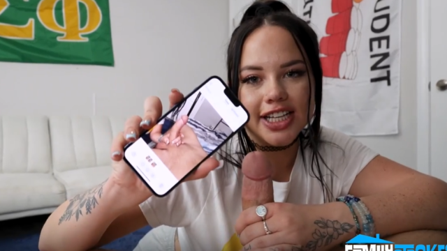 Üvey Kardeşim Sikimin Fotoğrafını Çekiyor Türkçe Altyazılı Porno